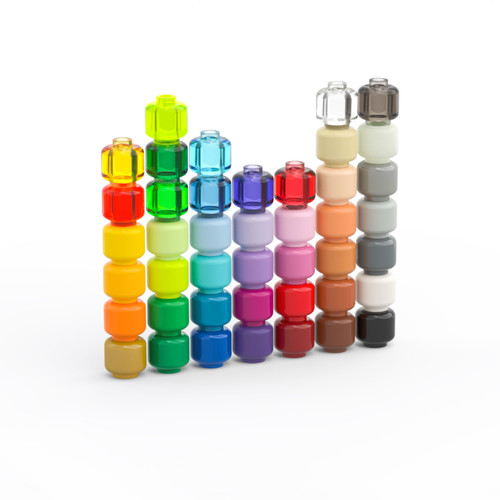 乐高LEGO3626人仔头