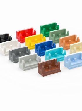 乐高LEGO 3937 1x2连接铰链底座 米色浅灰红棕红色黄色沙绿中肉色