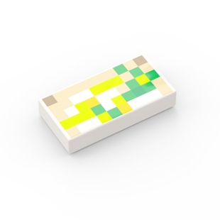 乐高LEGO 3069pb0487 1x2我的世界印刷光面