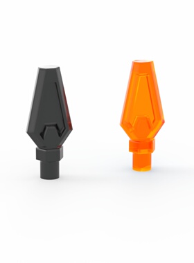 乐高LEGO 27257矛头标枪 人仔武器 黑6513948透明荧光橙6166891