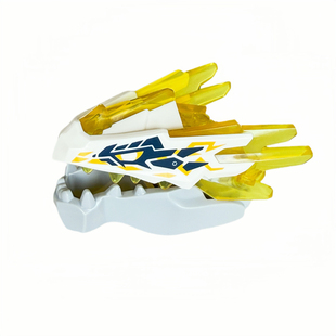 LEGO乐高 71843幻影忍者 机甲印刷龙头 透明黄 浅灰