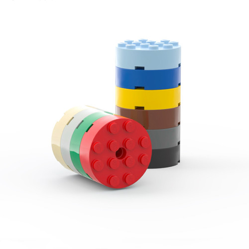 乐高LEGO870814x4带轴孔