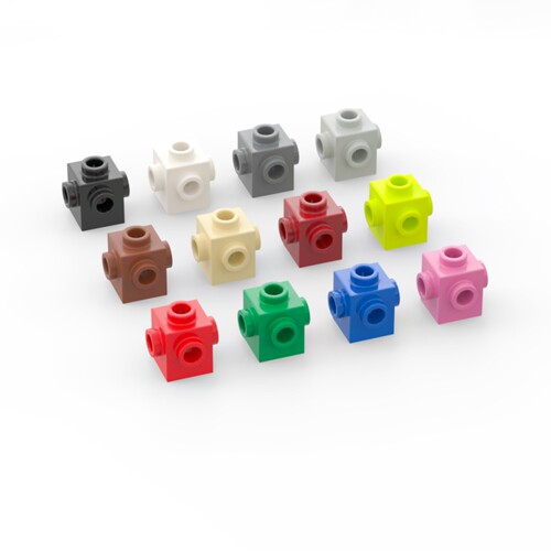 乐高LEGO47331x1四侧带转接