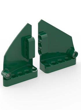 LEGO乐高 深绿色64394 64680 5x7 13 14号 一对 科技面板