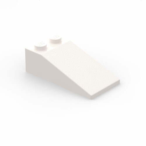 乐高LEGO 零配件 白色30363 4143000 2x4 18°正斜面坡面