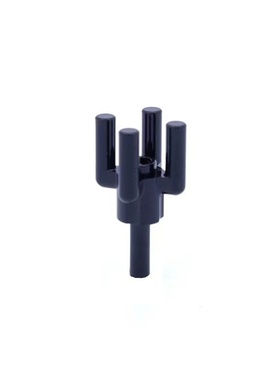 LEGO乐高 零配件 黑色2566 4532220 植物树叉连接件