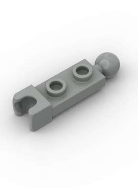 乐高LEGO 深灰色 14419 6039482 1x2一侧球一侧球插座板