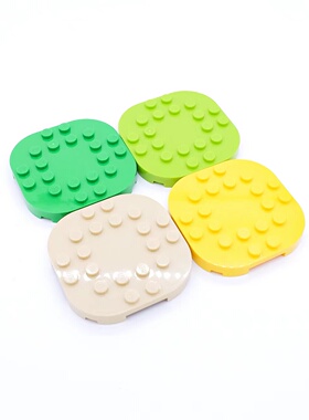 乐高LEGO 特殊板66789 4x4亮绿 浅绿 米色 黄色马里奥底座