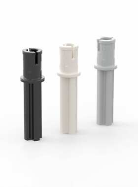 乐高LEGO 科技零件18651  65249十字轴 2L轴+1L摩擦栓 黑 白 浅灰