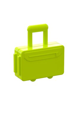 浅绿色乐高LEGO37178拉杆箱