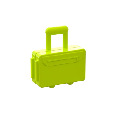浅绿色乐高LEGO37178拉杆箱
