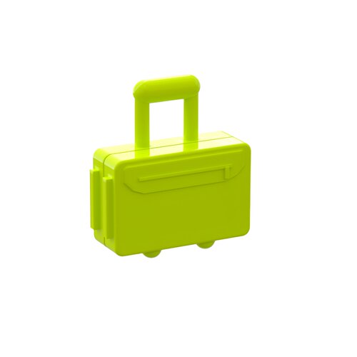 浅绿色乐高LEGO37178拉杆箱
