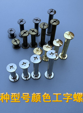 各种型号皮带固定工字螺丝金色银