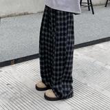 K2027P55秋冬复古格子阔腿休闲裤加厚宽松百搭显瘦裤子男女情侣，男装休闲裤，星座1115（原A403）