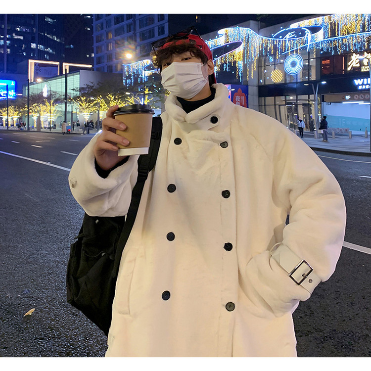 DY27P130大货仿皮草外套男女同款羊羔毛棉服毛绒上衣中长款大衣，男装棉衣，星座1115（原A403）