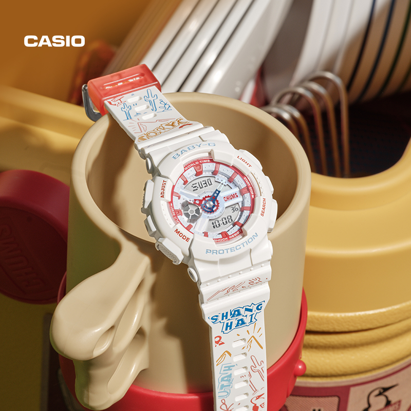 casio旗舰店BABY-G×CHUMS40周年联名款礼盒户外运动手表女卡西欧