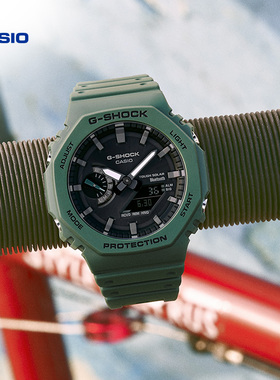 【礼物】casio旗舰店GA-B2100八角太阳能手表卡西欧G-SHOCK