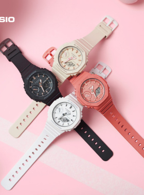 明星同款casio旗舰店GMA-S2100八角学生运动手表女卡西欧 G-SHOCK
