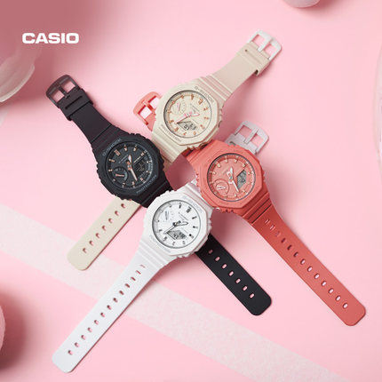 明星同款casio旗舰店GMA-S2100八角学生运动手表女卡西欧 G-SHOCK