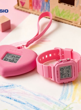 卡西欧旗舰店BGD-10KH少女ins风多彩甜酷手表女DIY表壳BABY-G