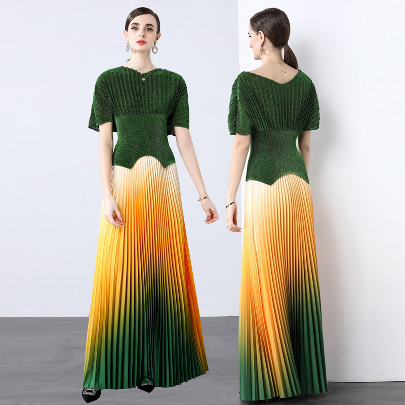 气质名媛明星款彩色收腰显瘦精致礼服长裙法式英伦风糖果色连衣裙