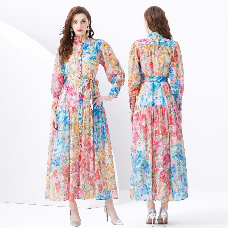 好看的糖果色彩色大码宽松连衣裙