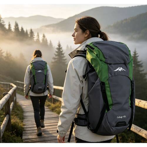Q3124 原1599 出老美元单户外登山包旅行包45L多功能防水双肩包