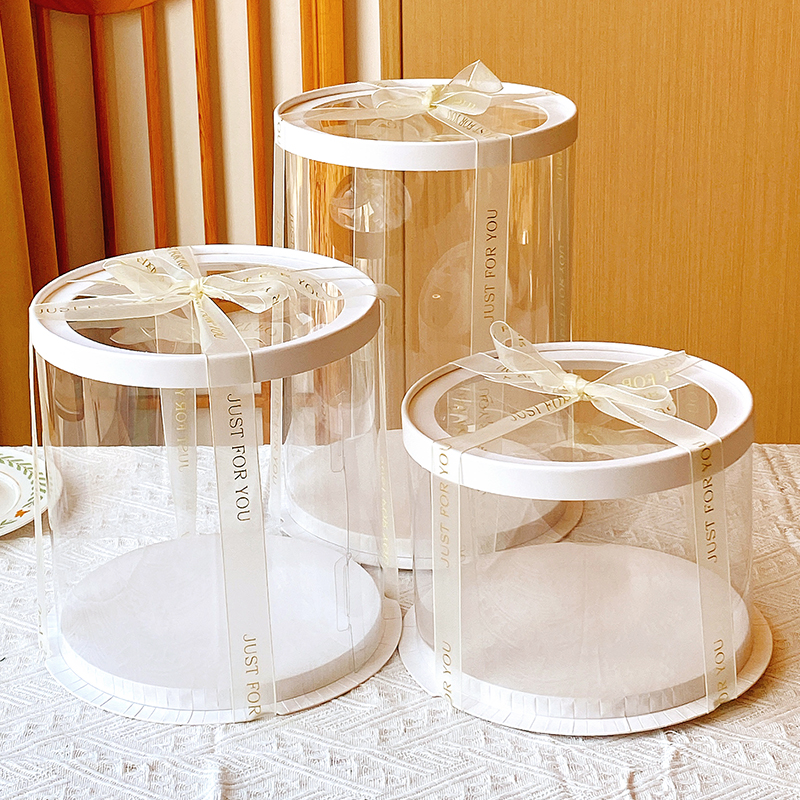 网红圆形4/6/8/10寸蛋糕包装盒全透明加高四六八寸生日蛋糕打包盒,厨房/烹饪用具,点心包装盒/包装袋,淘宝优惠券,粉丝福利购,淘宝优惠卷