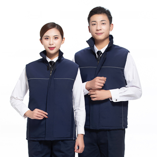 棉马甲保洁户外加厚保暖清洁员工作服男女工装物业酒店企业团背心