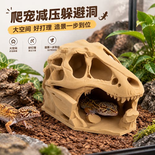 爬宠躲避屋蜥蜴守宫爬缸造景