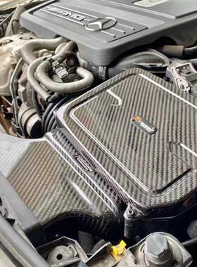 台湾Airspeed碳纤维进气管进气风箱改装CLA45AMG