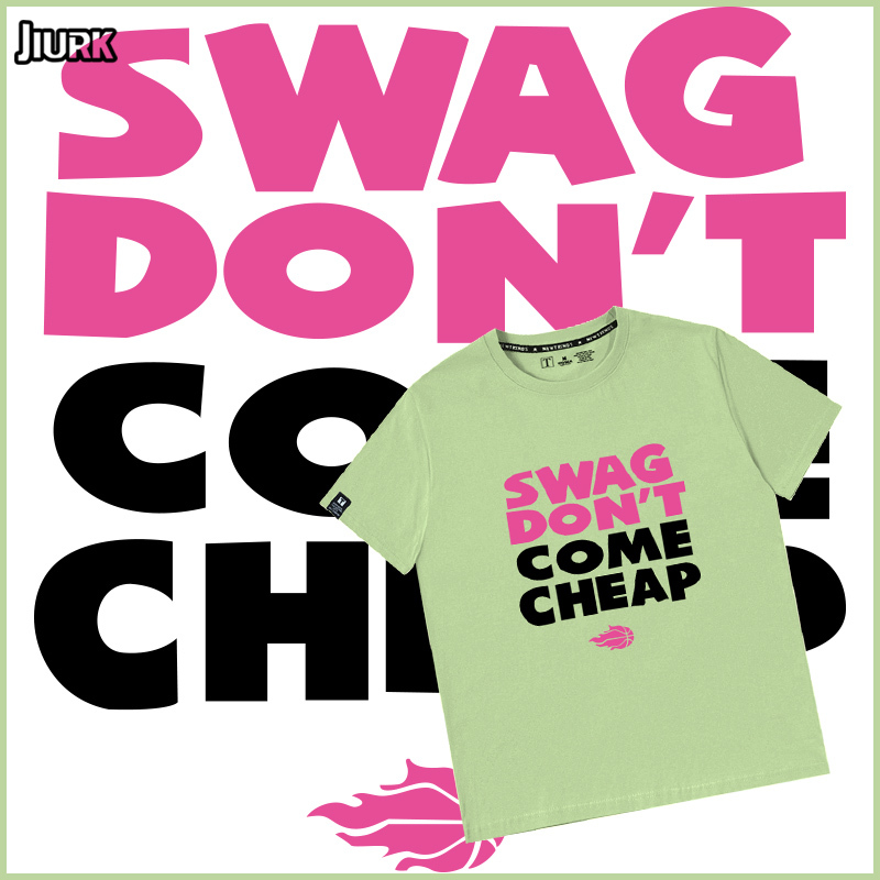 SWAG DON'T COME CHEAP篮球运动个性潮男潮女短袖纯棉T恤训练衫