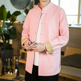 新中式秋季复古立领刺绣民族服装盘扣夹克唐装大码外套JK30-P110，男装夹克，星座301D-2(原钱塘4011)