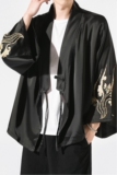 秋季复古汉元素休闲斜襟汉服上衣刺绣茶服外套复古风唐装Y13-P50，男装民族服装，星座301D-2(原钱塘4011)