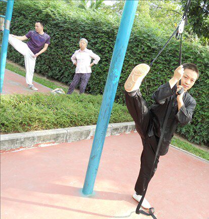 李小龙双带超强柔韧劈叉练习器 韧带拉伸 劈腿 侧控腿舞蹈特价