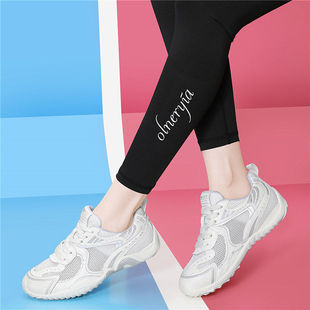 夏季薄款德训鞋女百搭软底超轻便2026新款网面透气网鞋休闲运动鞋