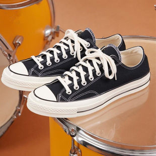 1970S经典款三星标女鞋低帮板鞋男情侣运动芭比粉帆布鞋162058C