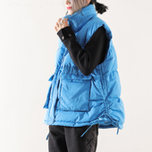 2024新款 轻薄款 冬装 马甲宽松大码 羽绒服女 宽松白鸭绒短款 皇森韩版