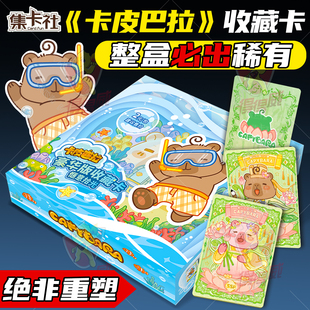 集卡社卡皮巴拉卡片正版 包豪华收藏卡牌盲盒女孩生日礼物 水豚2元