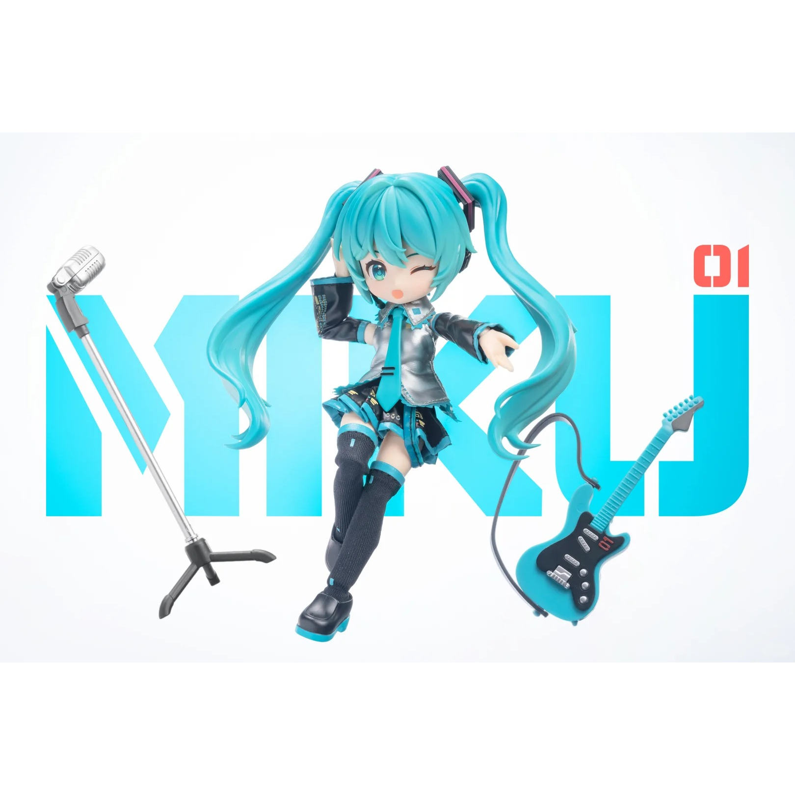 初音未来积木人手办可动关节人形玩偶娃娃女孩生日礼物玩具送娃包