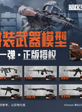暗区突围枪械1比6积木仿真武器拼装模型ax50狙击枪游戏同款抢周边