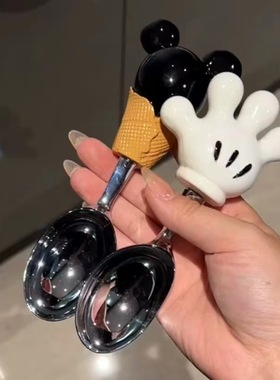 卡通米奇设计冰淇淋水果勺子