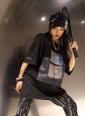 CII Inspiration瞬差-欧美街头创意#10 潮牌印花黑色T恤-方程式