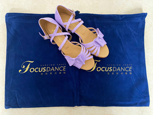FocusDance香港焦点国标少儿拉丁鞋 3.5cm 女童练习比赛定制款 舞鞋