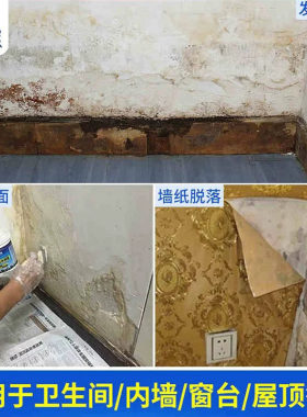 墙面防水涂料内墙渗水发霉起皮修补膏室内腻子白色防潮透明防水胶