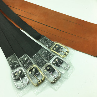 批男士连体牛皮带合金日字扣皮带电工带老年人裤带