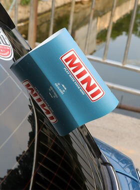 迷你装饰贴纸MINI创意定制网红水洗唛标签车门尾改装饰贴