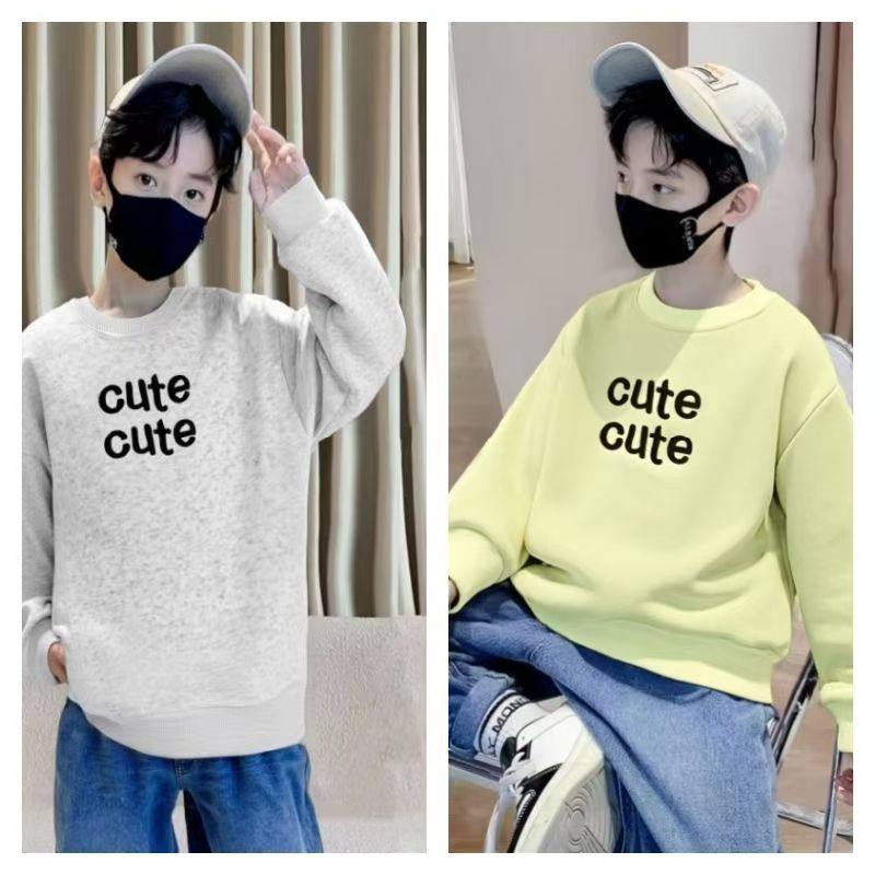 男童春秋棉质卫衣2025新款拼接时髦童装圆领上衣男孩保暖打底衫潮,童装/婴儿装/亲子装,卫衣/绒衫,淘宝优惠券,粉丝福利购,淘宝优惠卷