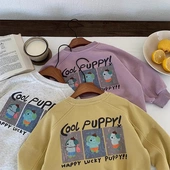 休闲卫衣中童百搭 棉质卫衣卡通洋气上衣男女童韩版 儿童春季 新款