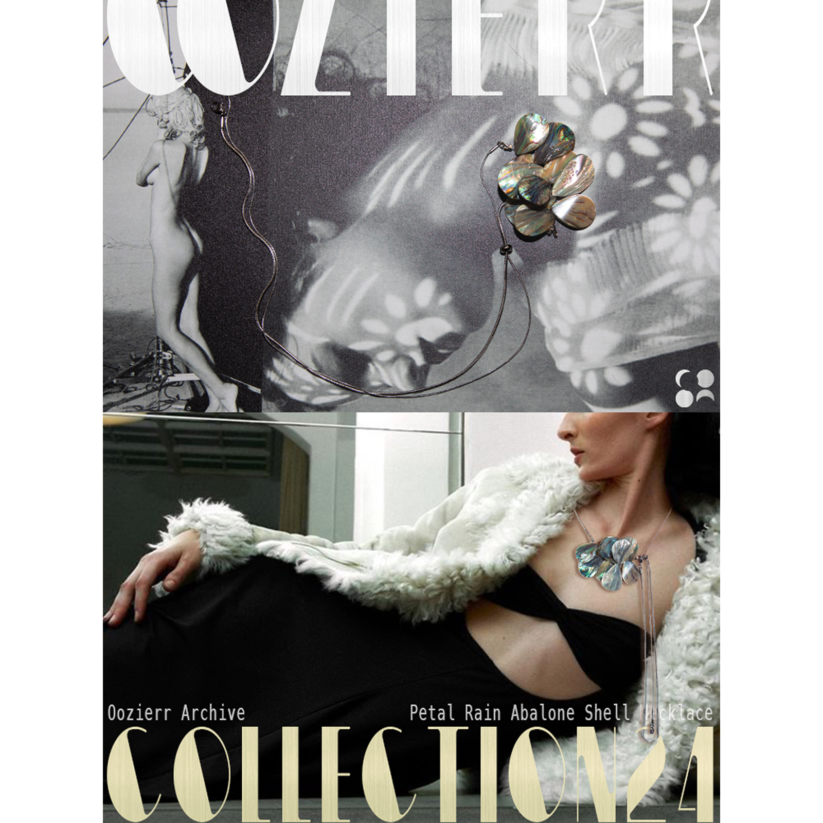 oozierr太紫 ‘鲍鱼贝拟态夜兰项链’ ins风 氛围感